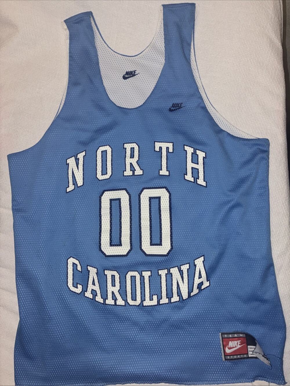 Nike North Carolina Tar Heels Mens L Reversible Practice Basketball Jersey